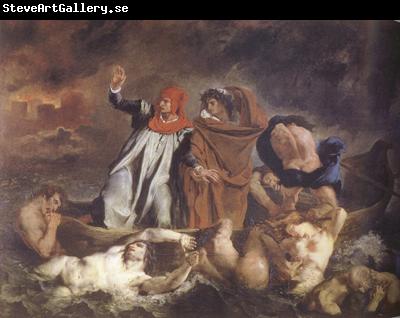 Eugene Delacroix Dante and Virgil in Hel (The Barque of Dante) (mk22)